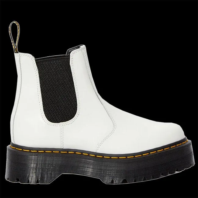 Dr Martens - White Chelsea 2976 Platform Boot