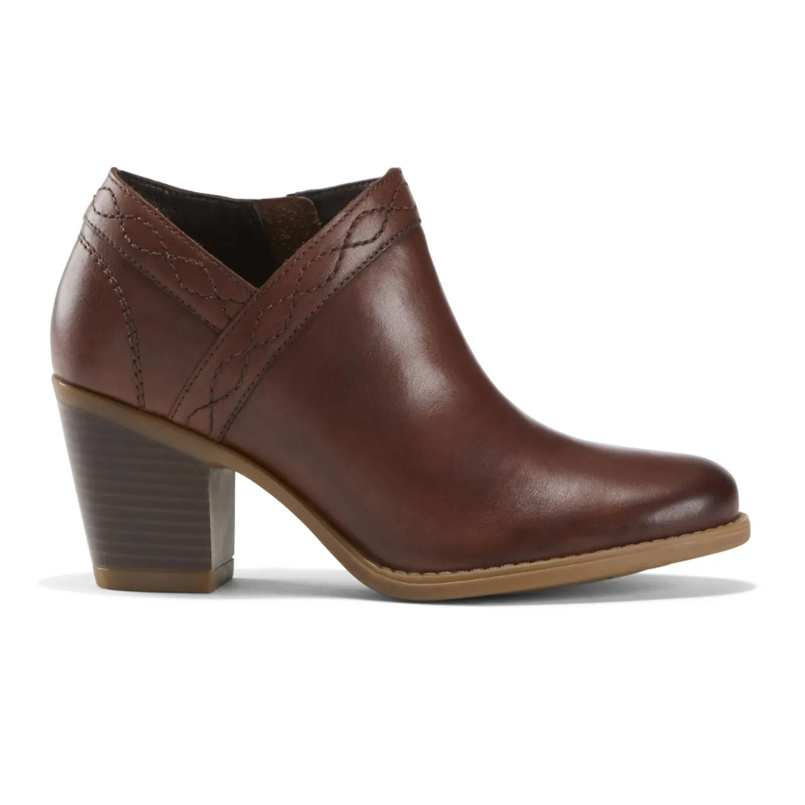 Earth Lina Austin Wide Ankle Boot (Women) - Mahogany