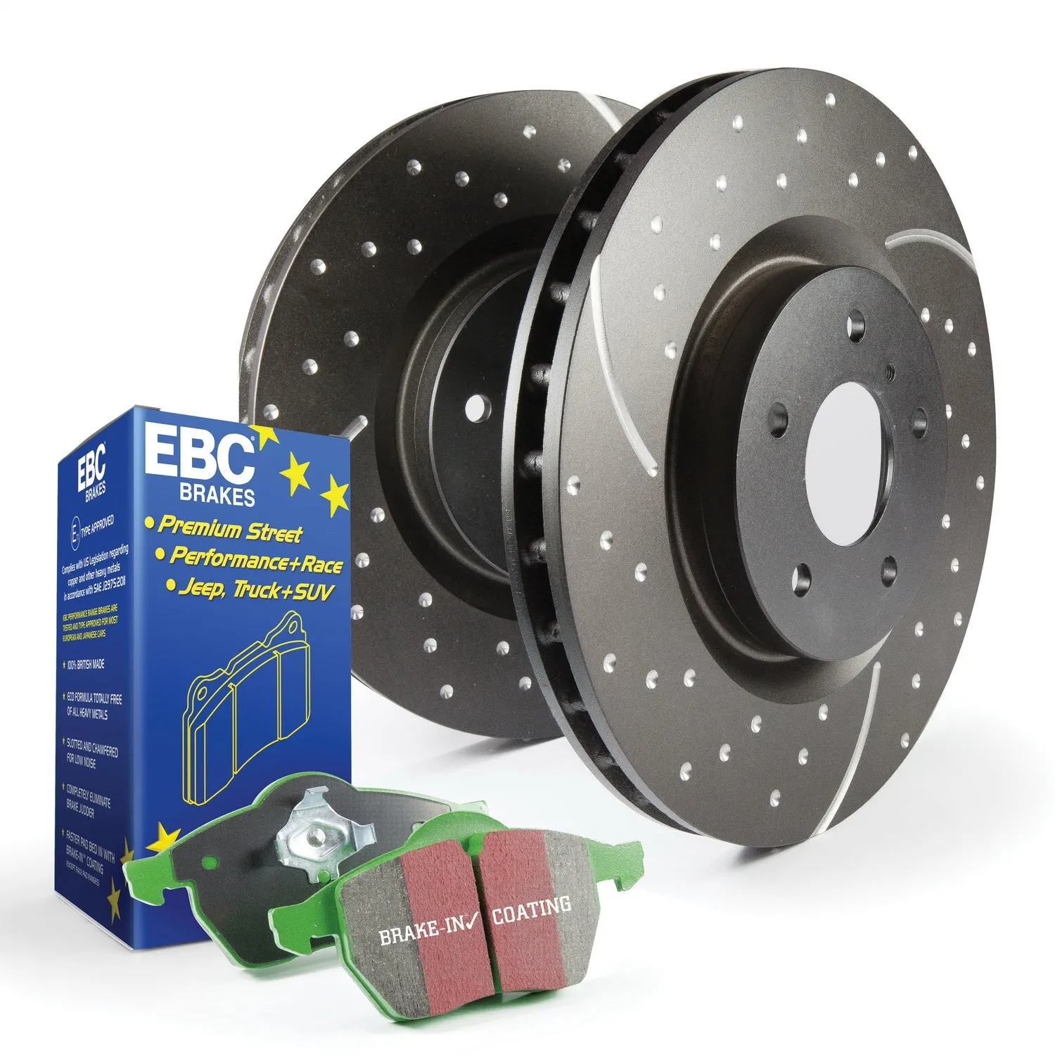 EBC Brakes S3KR1028 S3 Kits Greenstuff 6000 and GD Rotors Truck/SUV