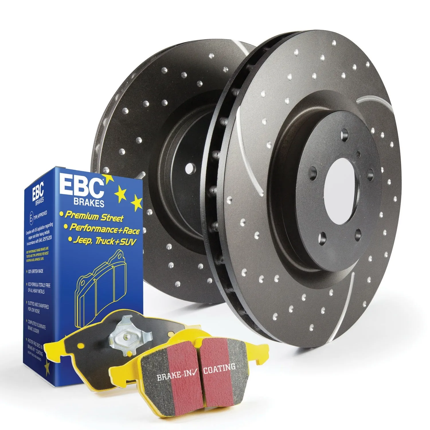 EBC Brakes S5KF1064 S5 Kits Yellowstuff And GD Rotors