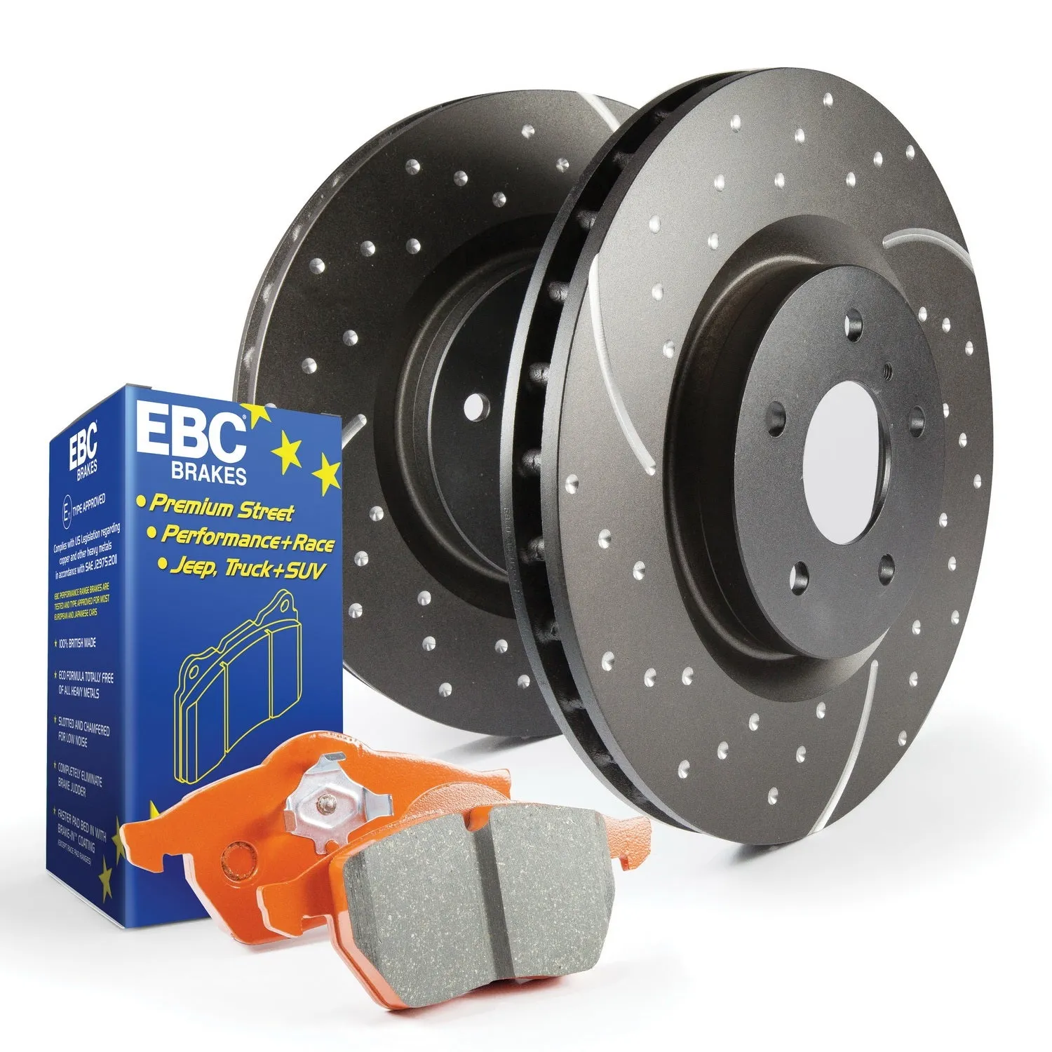 EBC Brakes S8KR1003 S8 Kits Orangestuff and GD Rotors