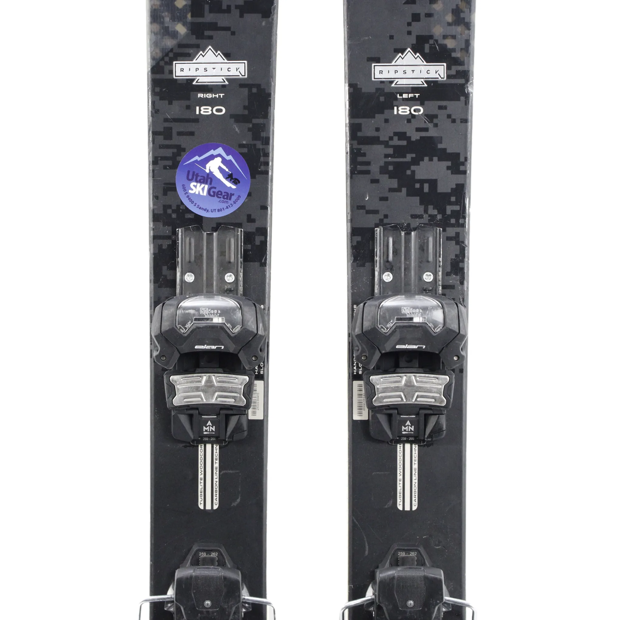 Elan Ripstick 106 Black Edition 2023   Attack 14MN Demo Bindings - USED