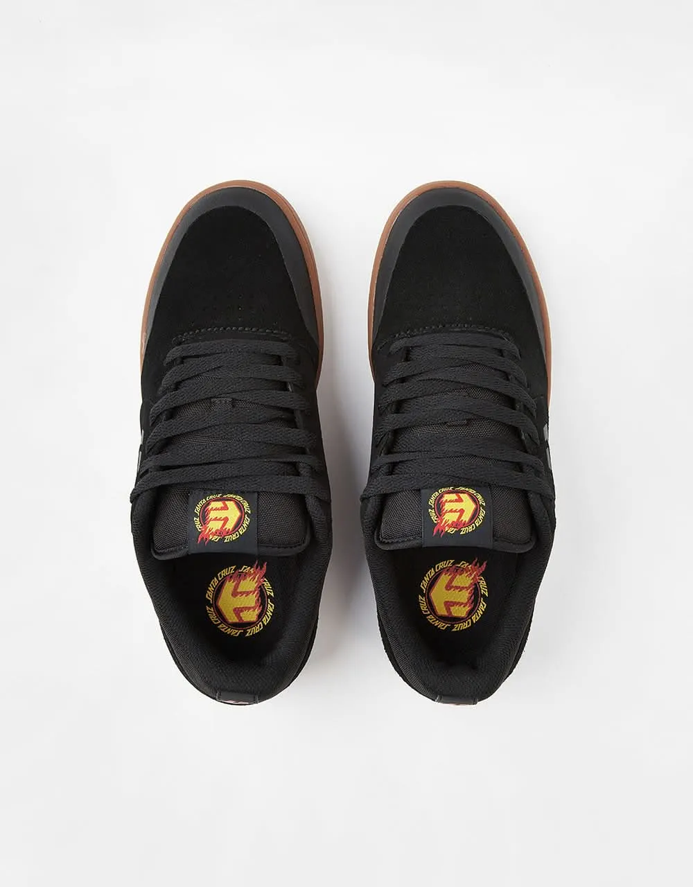 Etnies x Santa Cruz Marana 'Flame Pack' Skate Shoes - Black/Gum