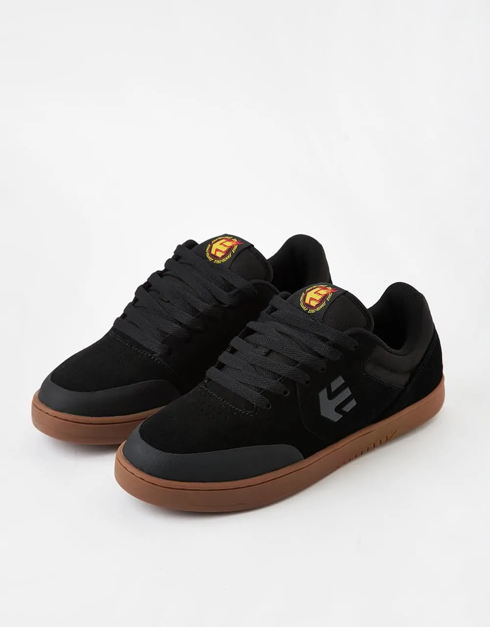 Etnies x Santa Cruz Marana 'Flame Pack' Skate Shoes - Black/Gum