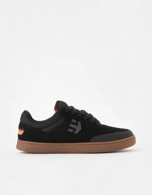 Etnies x Santa Cruz Marana 'Flame Pack' Skate Shoes - Black/Gum