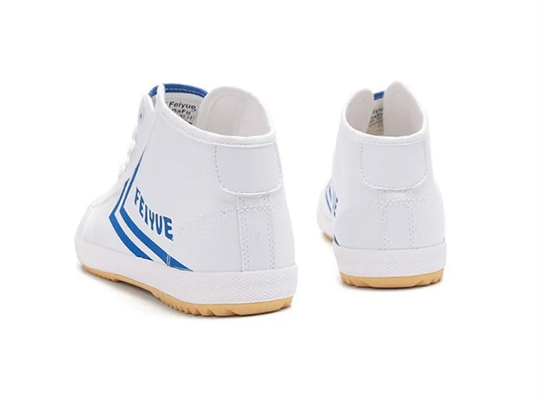 FEIYUE SHANGHAI MID 584 CLASSIC Martial Art / Kung Fu / Wushu / Tai Chi Skate Sports Street Fashion Training Shoes / Sneakers Mid Top Size 34-44 Unisex Youth Adult White Blue