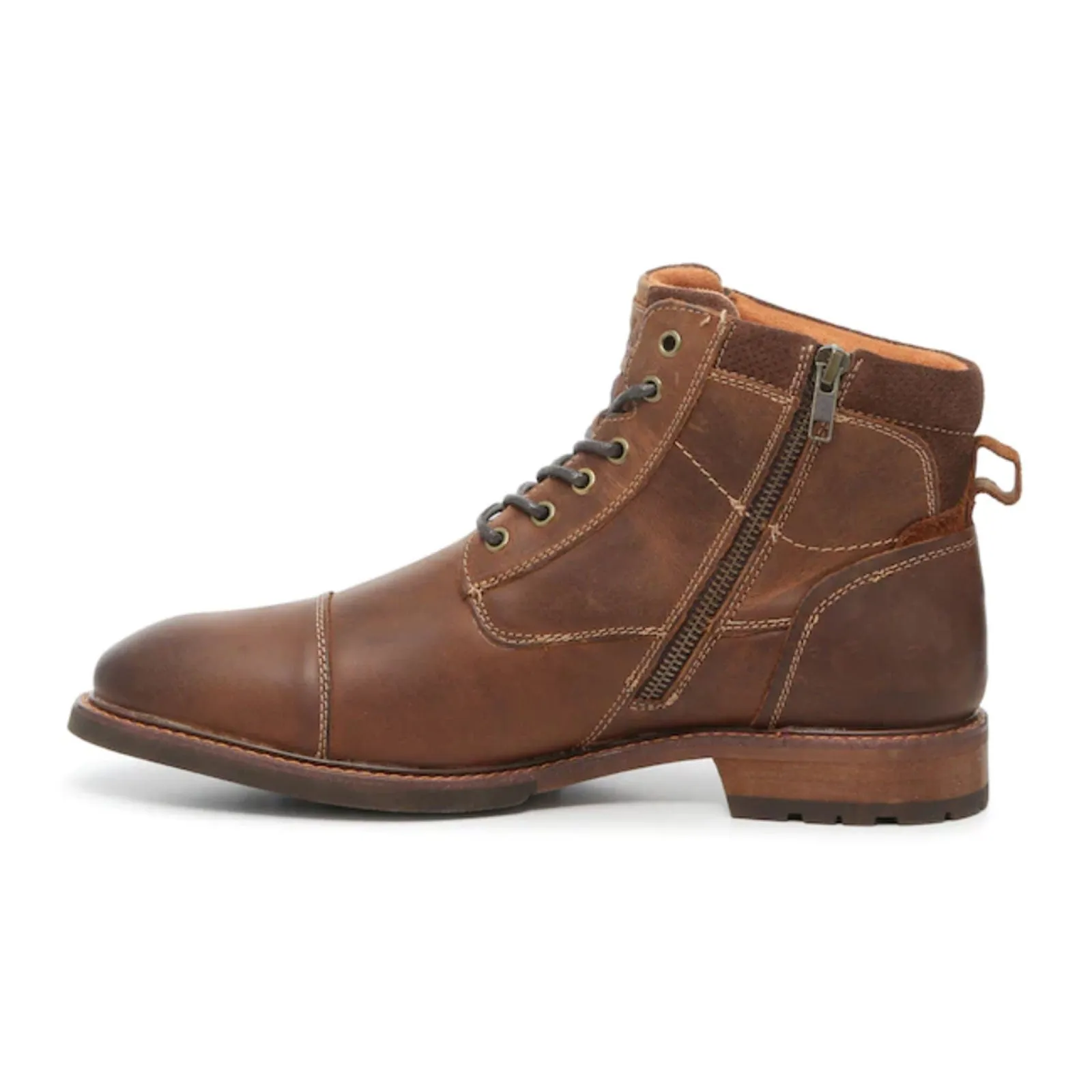 Florsheim Chalet Cap Toe Boot (Men) - Brown Crazy Horse