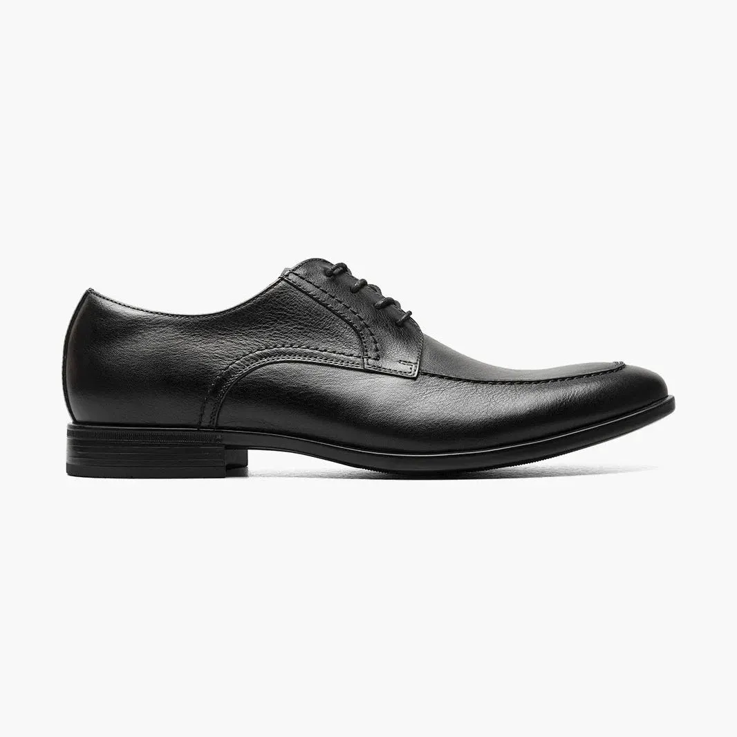 Florsheim Mens Zaffiro Black Lace Up Oxford Leather Dress Shoes