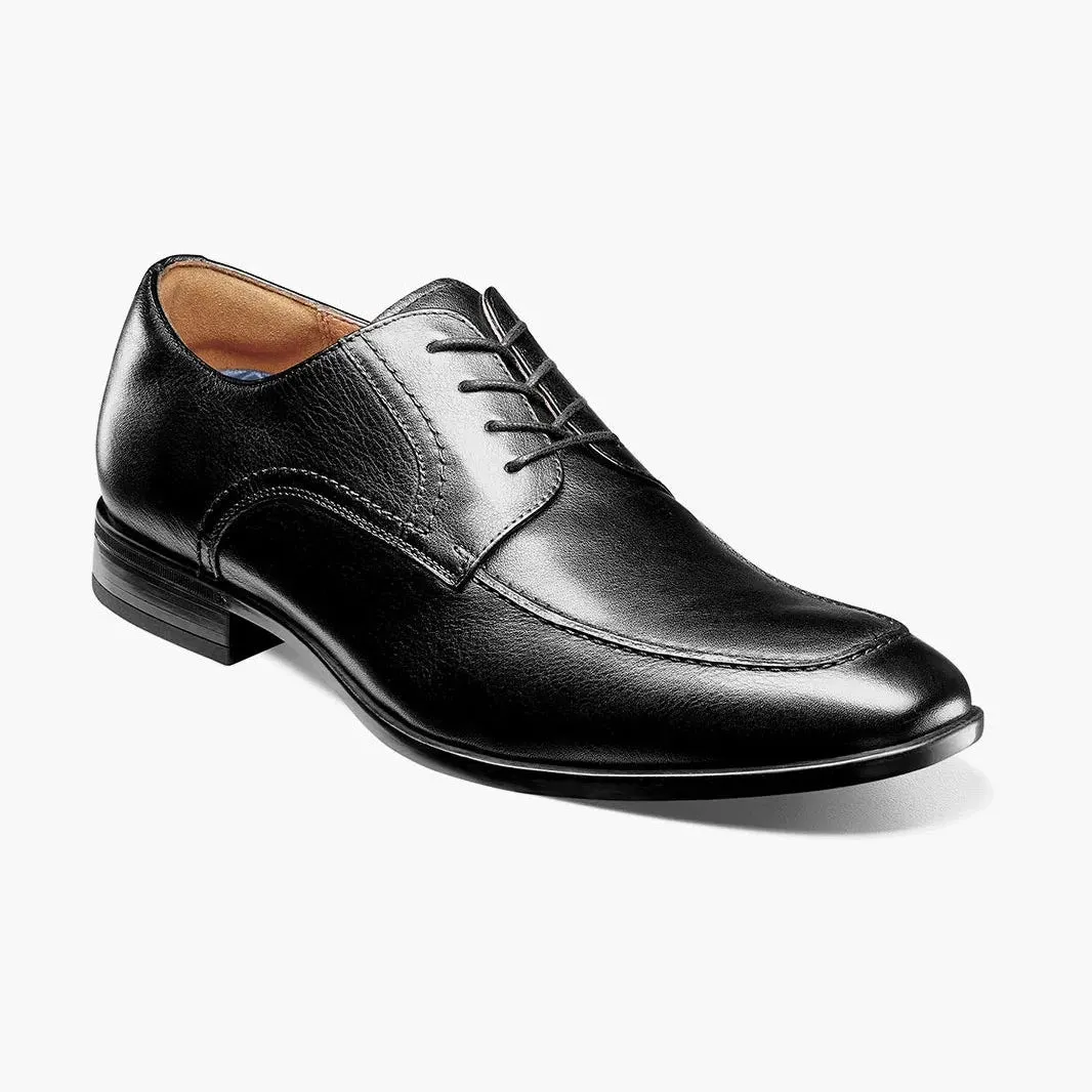 Florsheim Mens Zaffiro Black Lace Up Oxford Leather Dress Shoes