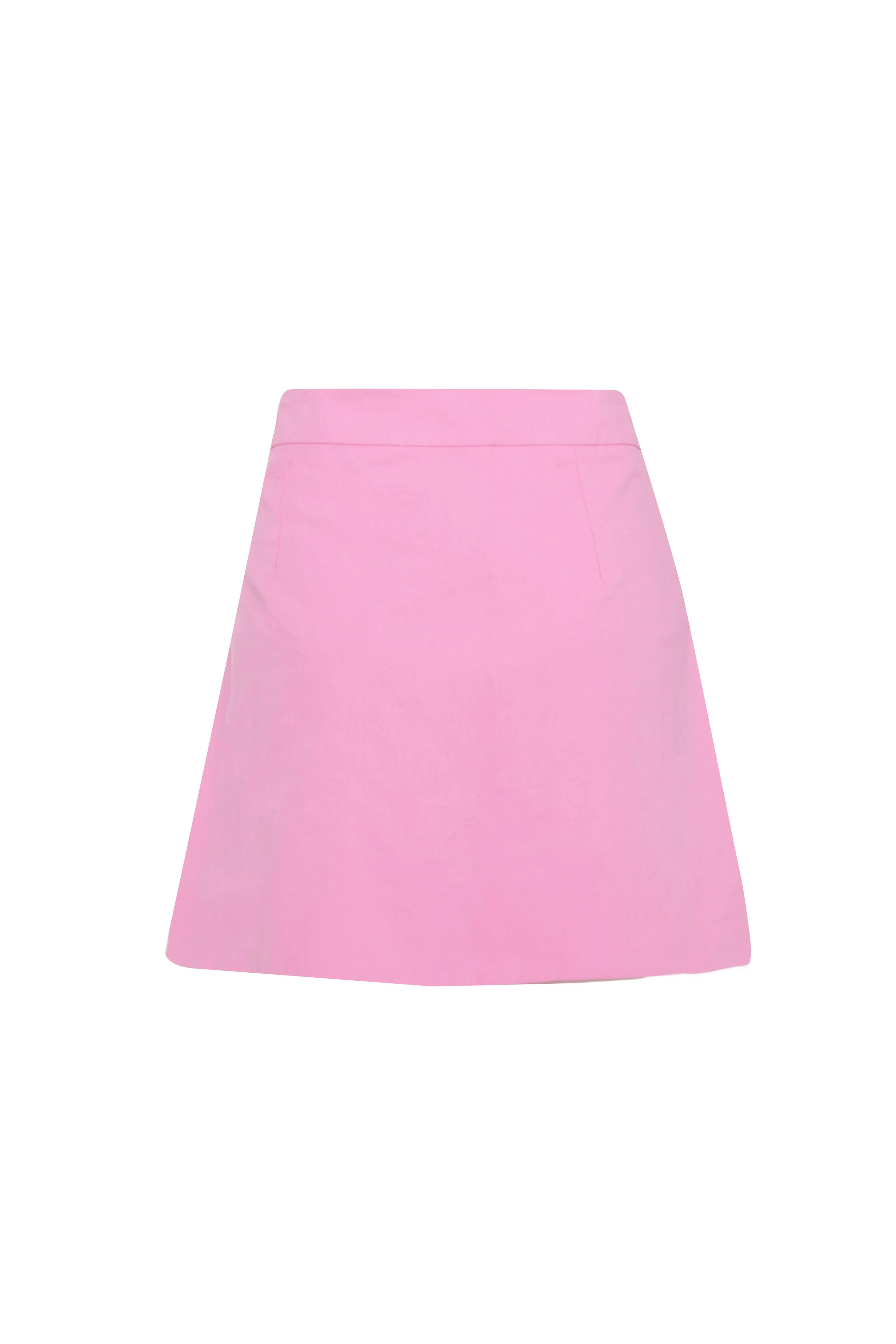 Glamorous Pink Carnation Side Split Button Front Detail Mini Skirt