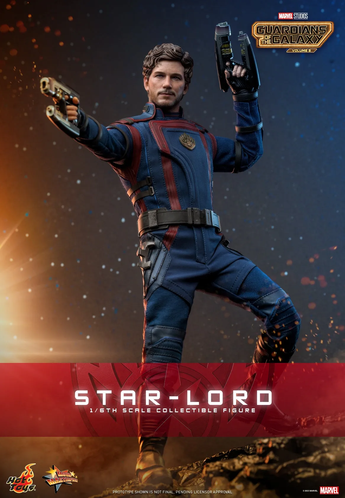 Hot Toys - MMS709 - Guardians of the Galaxy Vol. 3 - 1/6th scale Star-Lord Collectible Figure