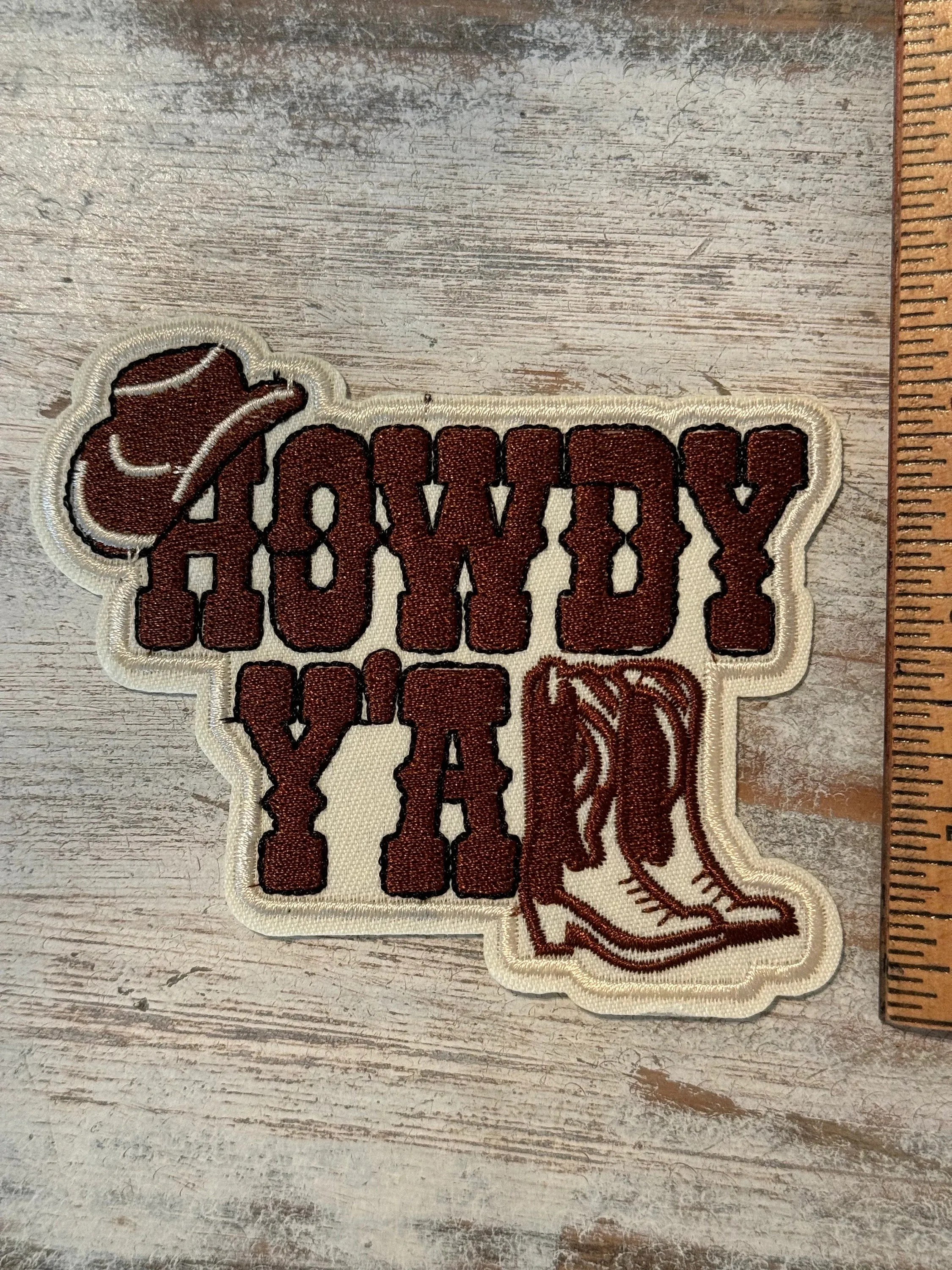 Howdy Y'all Iron On Patches