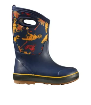 Kids' Bogs Classic Boots, Neon Dino