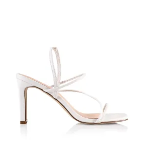 King Slim Strappy Heel - White