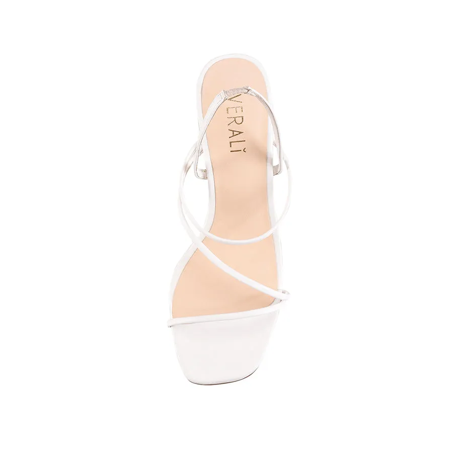 King Slim Strappy Heel - White