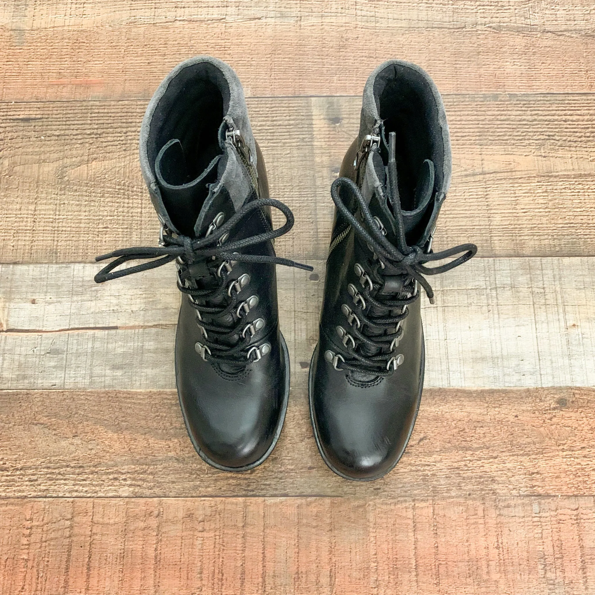 Kork-Ease Black Heeled Combat Boots- Size 7.5 (In Great Condition!)