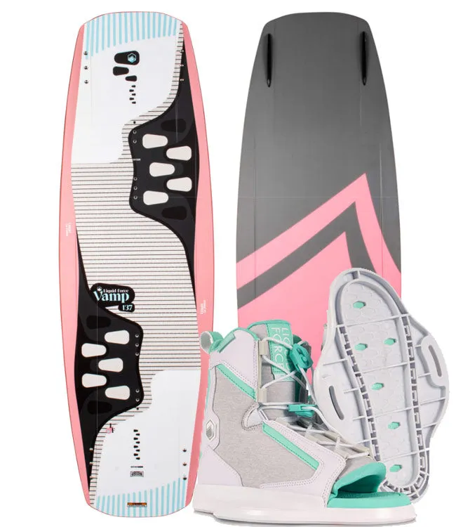 Liquid Force Vamp Wakeboard Package with Plush Boots (2022)