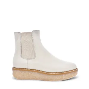 Machi Off White Leather Chelsea Boots