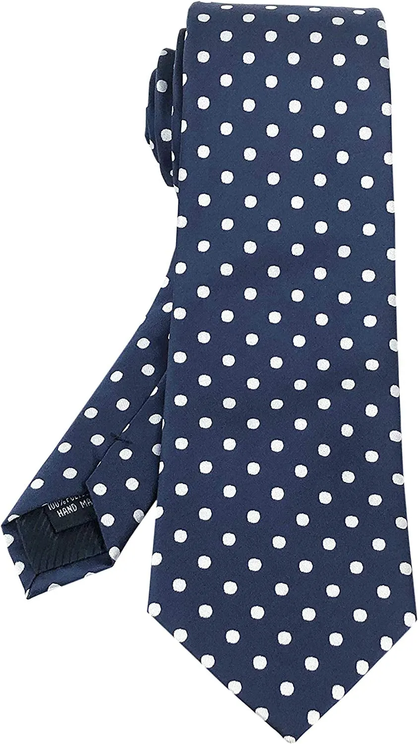 Men's Classic Polka Dot Ties Jacquard Woven Casual Handmade Daily Formal Necktie