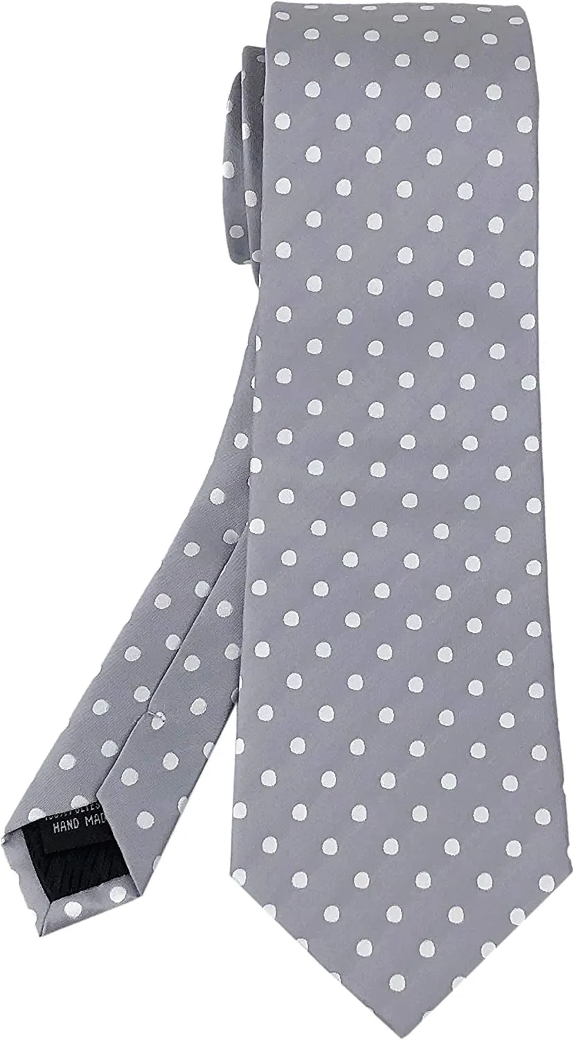 Men's Classic Polka Dot Ties Jacquard Woven Casual Handmade Daily Formal Necktie