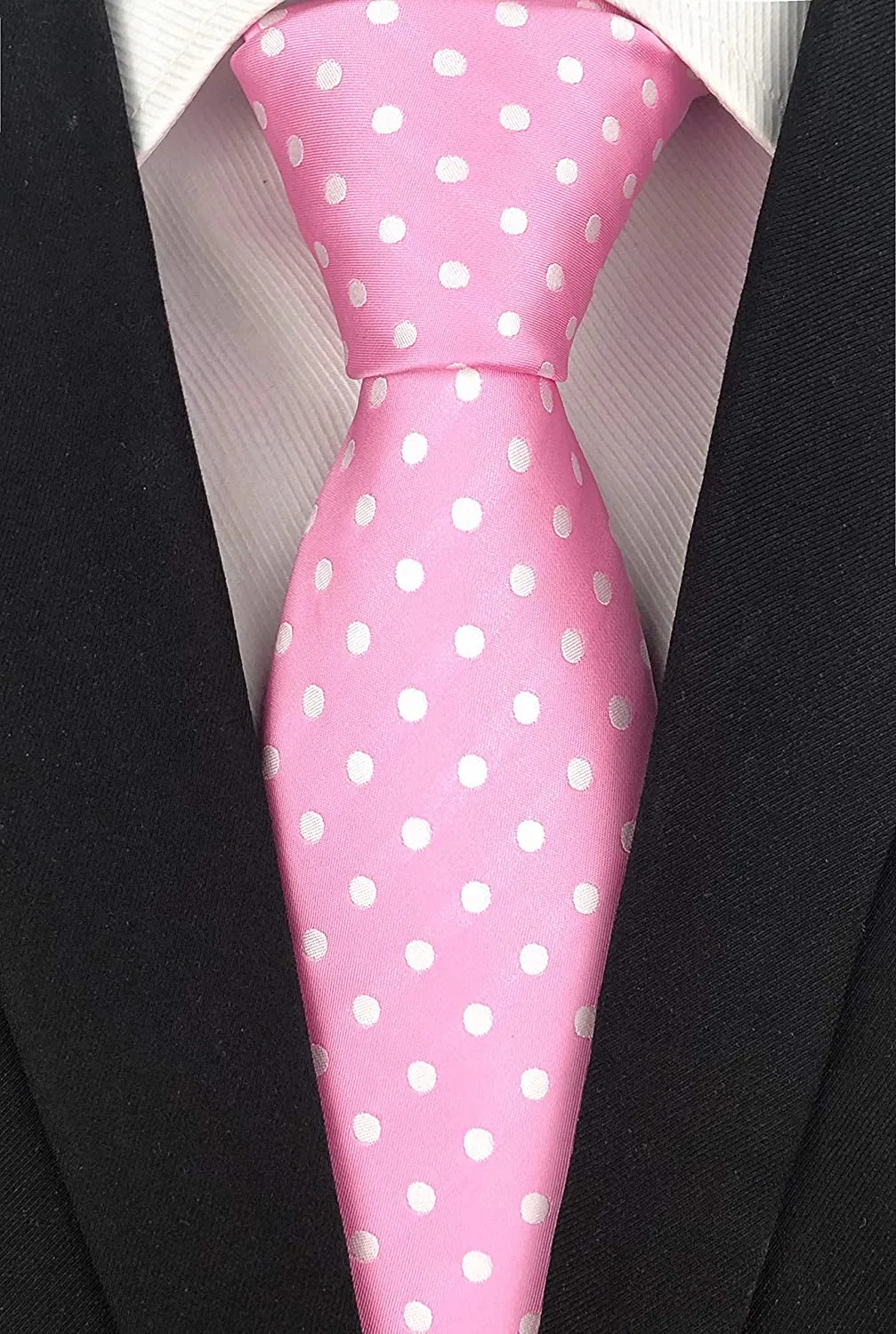 Men's Classic Polka Dot Ties Jacquard Woven Casual Handmade Daily Formal Necktie