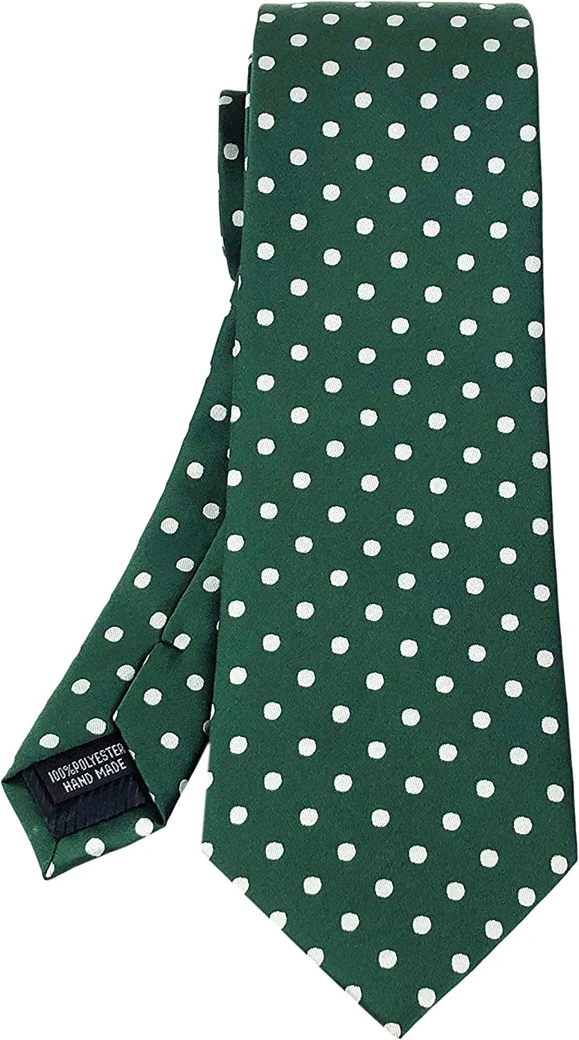 Men's Classic Polka Dot Ties Jacquard Woven Casual Handmade Daily Formal Necktie