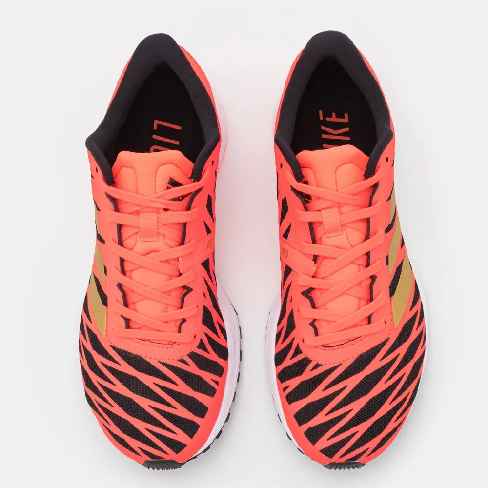 Men's Geometric Print Sport Shoes,Coral/Black