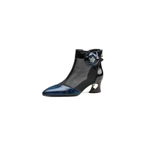 MeshPoint Exotic Heeled Boots