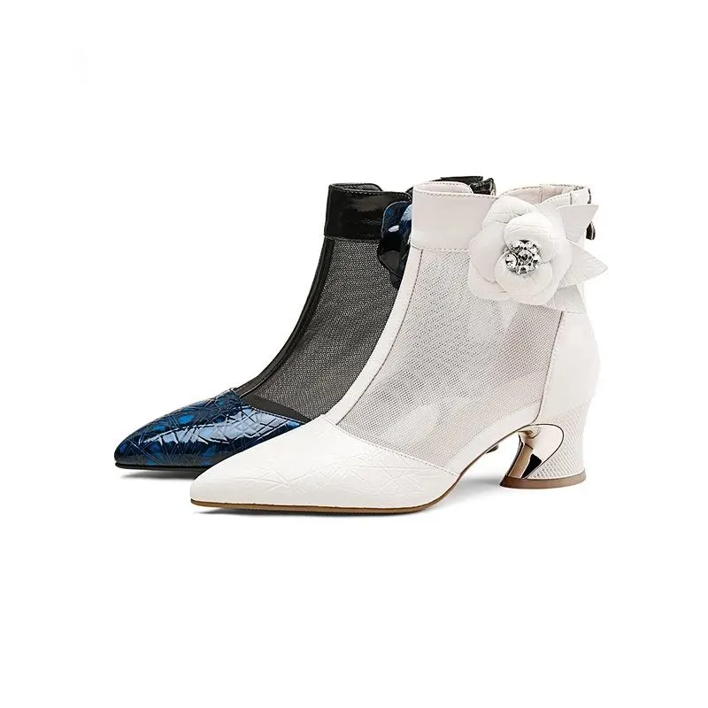 MeshPoint Exotic Heeled Boots