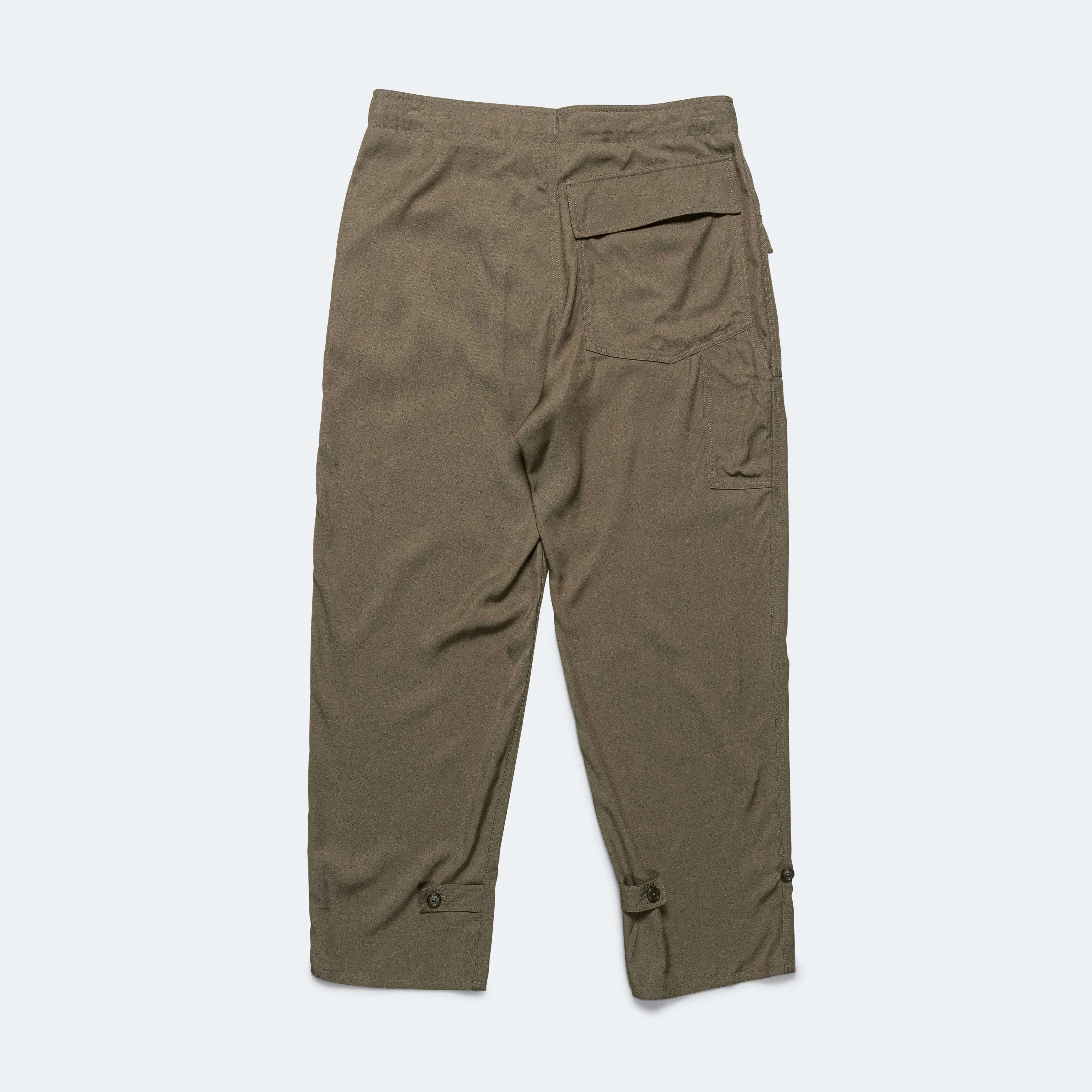 Mil Pant - 9oz Olive Viscose Twill