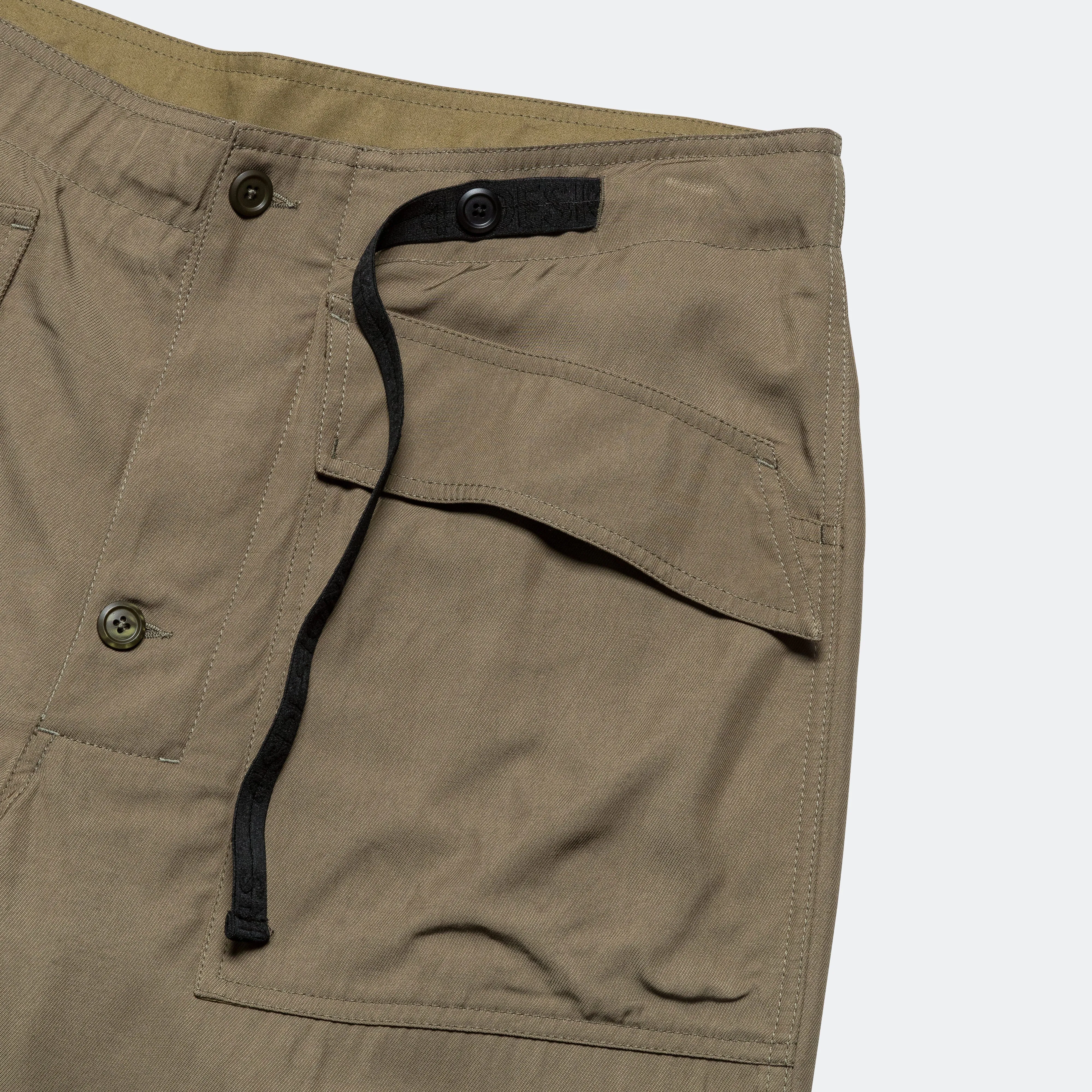 Mil Pant - 9oz Olive Viscose Twill