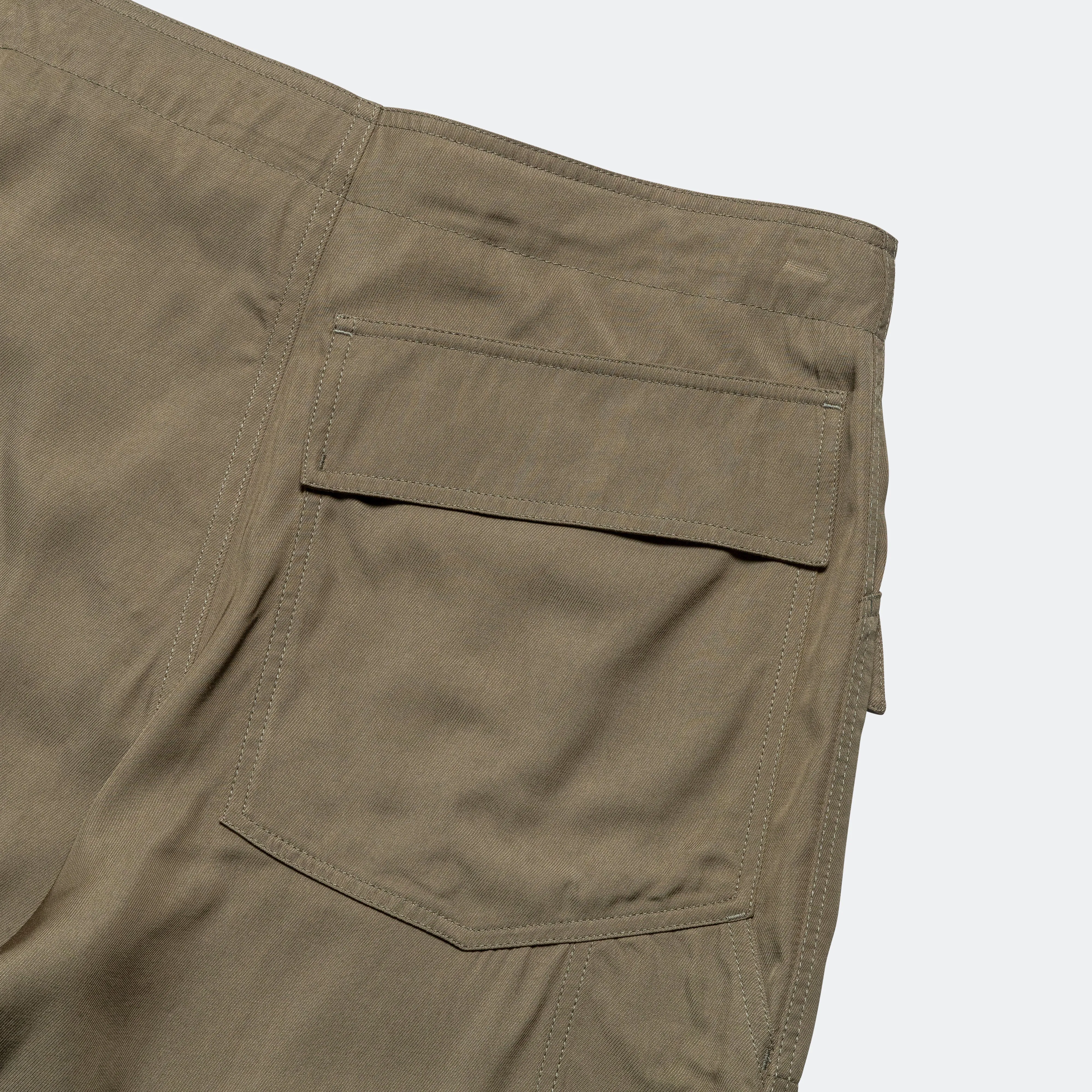 Mil Pant - 9oz Olive Viscose Twill