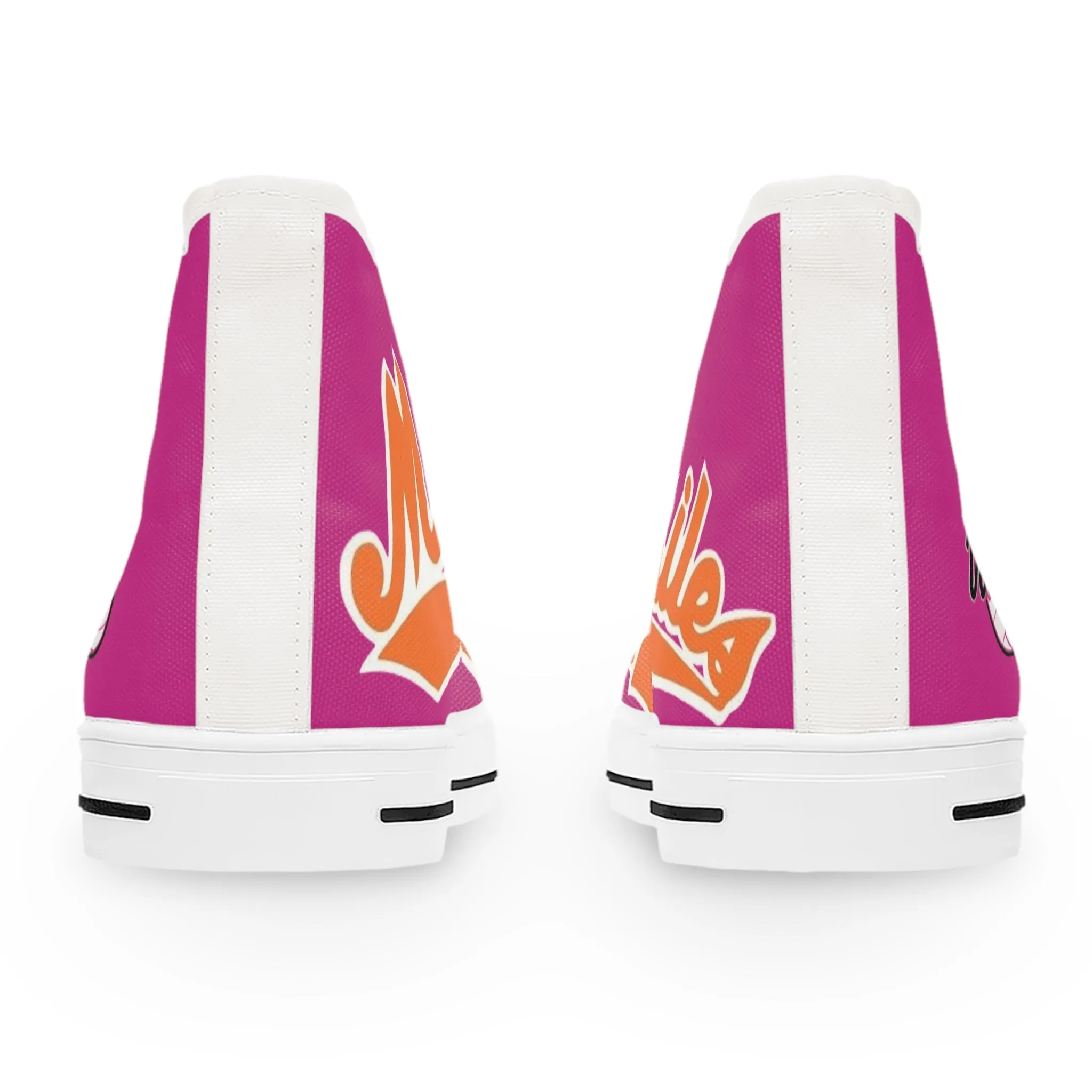 Missiles - Volleyball Pink! Women's High Top Sneakers