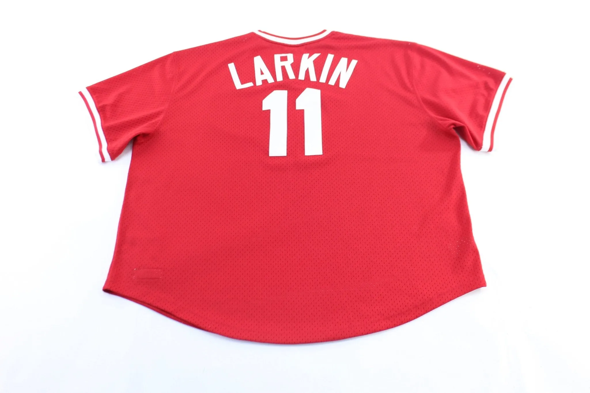 Mitchell & Ness Cincinnati Reds Barry Larkin Baseball Jersey