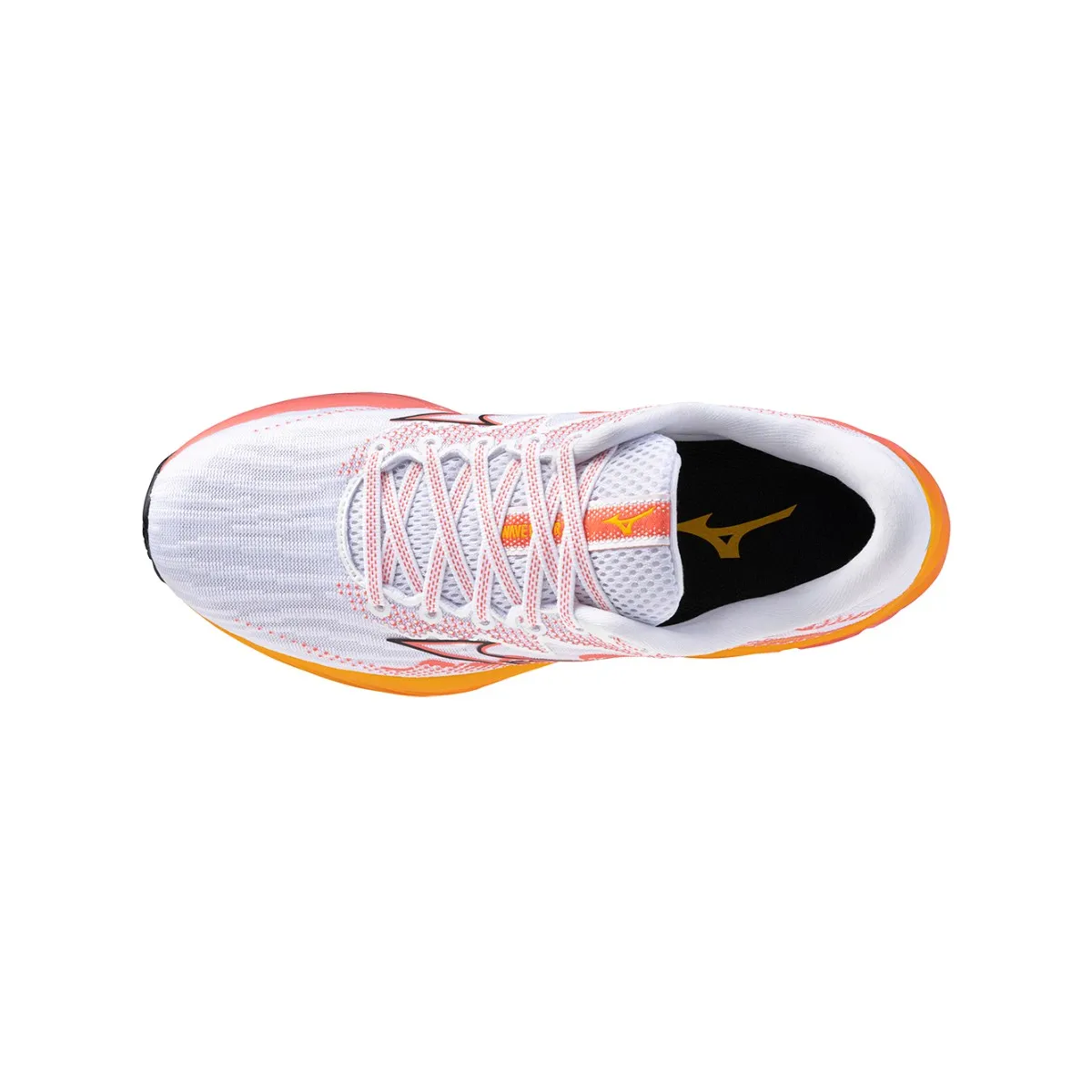 Mizuno Wave Rider 27 White Orange SS24 Women's Shoes