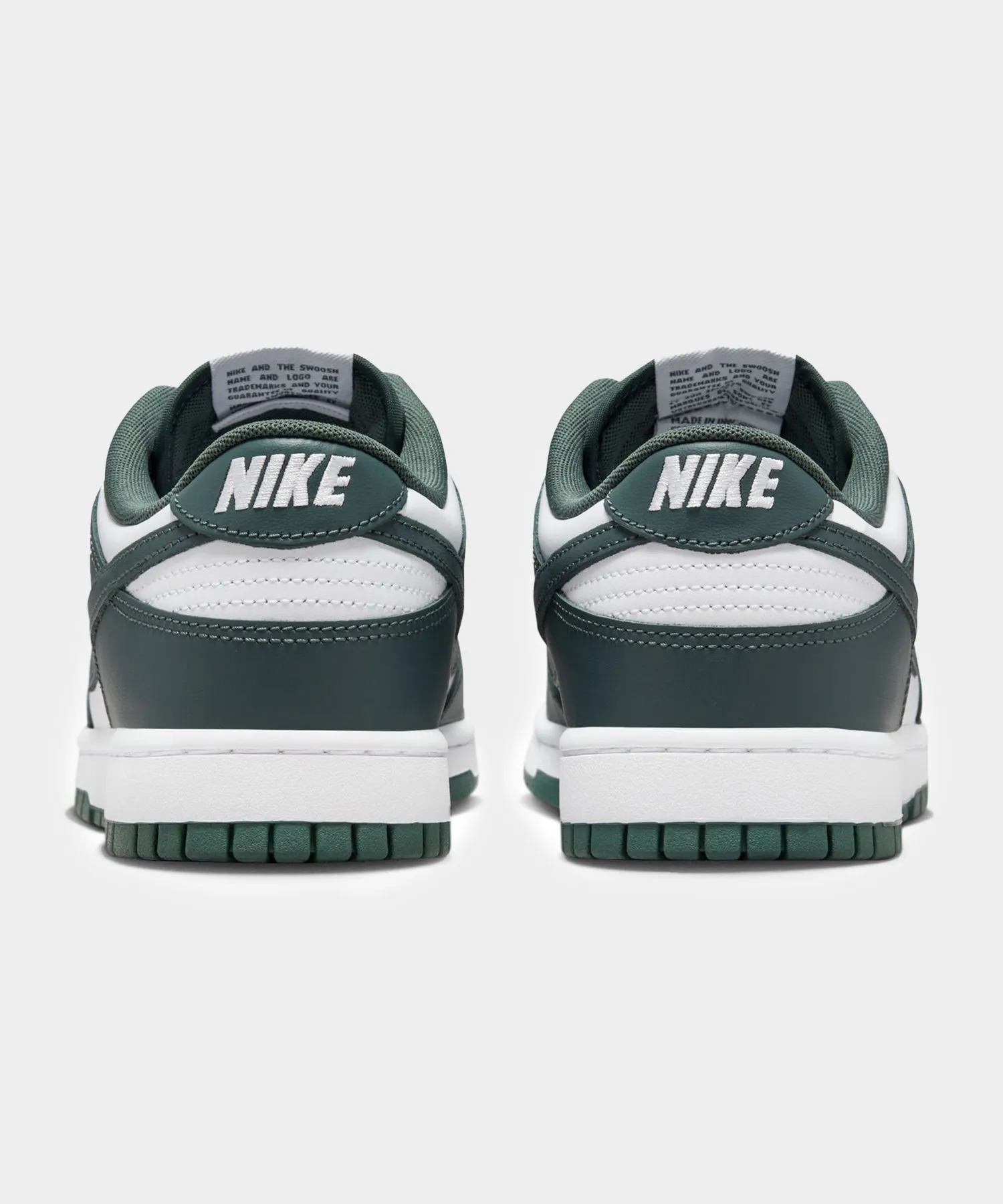 Nike Dunk Low in White / Vintage Green