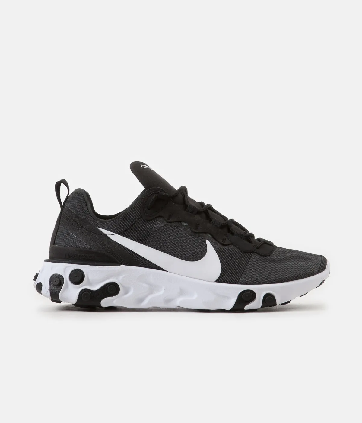 Nike React Element 55 Shoes - Black / White