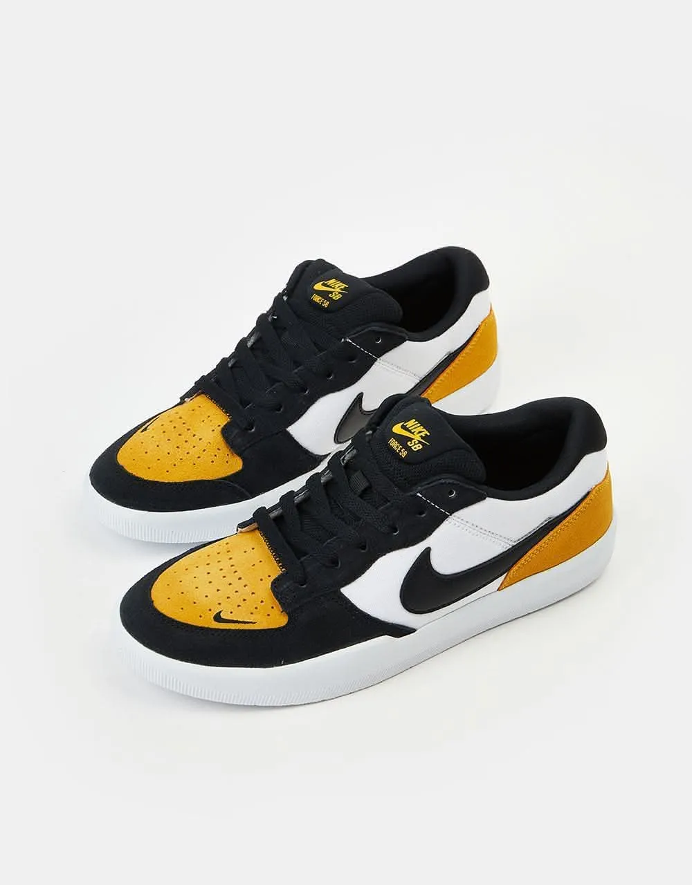 Nike SB Force 58 Skate Shoes - University Gold/Black-White