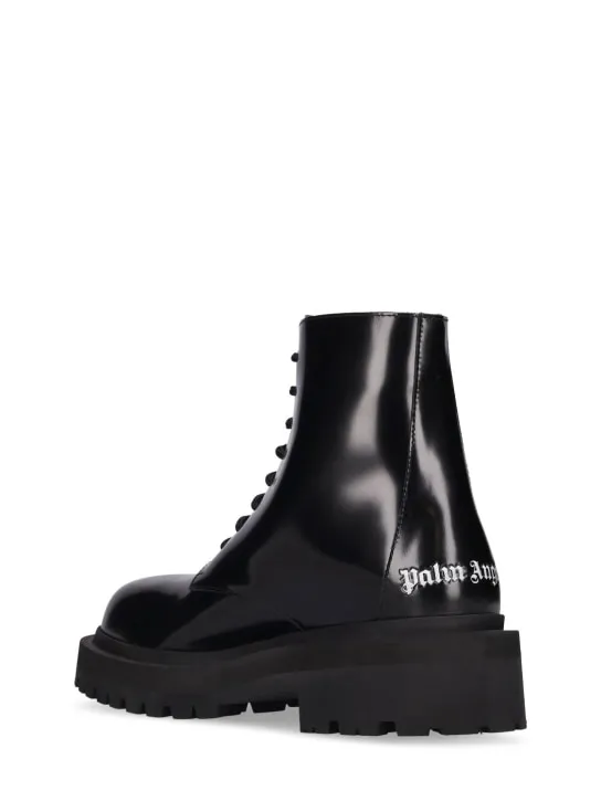 Palm Angels   50mm Leather combat boots 