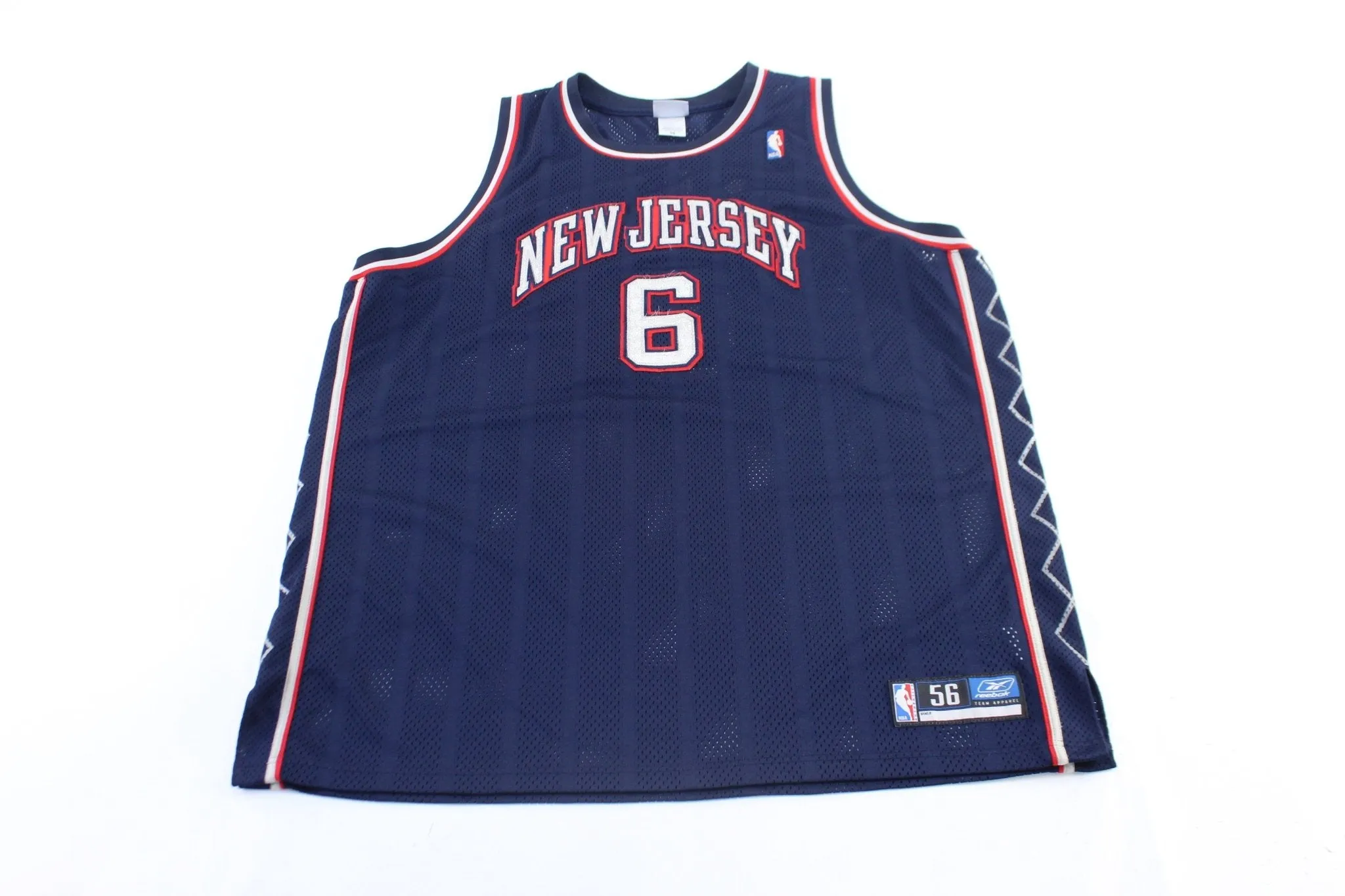 Reebok Embroidered Logo New Jersey Nets Kenyon Martin Jersey