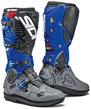 Sidi Crossfire 3 SRS Gray/Blue/Black Boots - Limited Edition