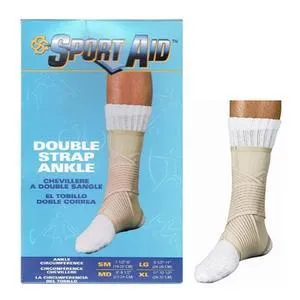 Sport Aid Double Strap Ankle Support, Large