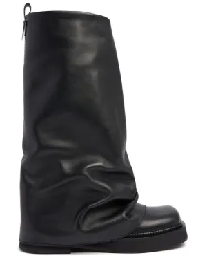 The Attico   30mm Robin leather combat boots 