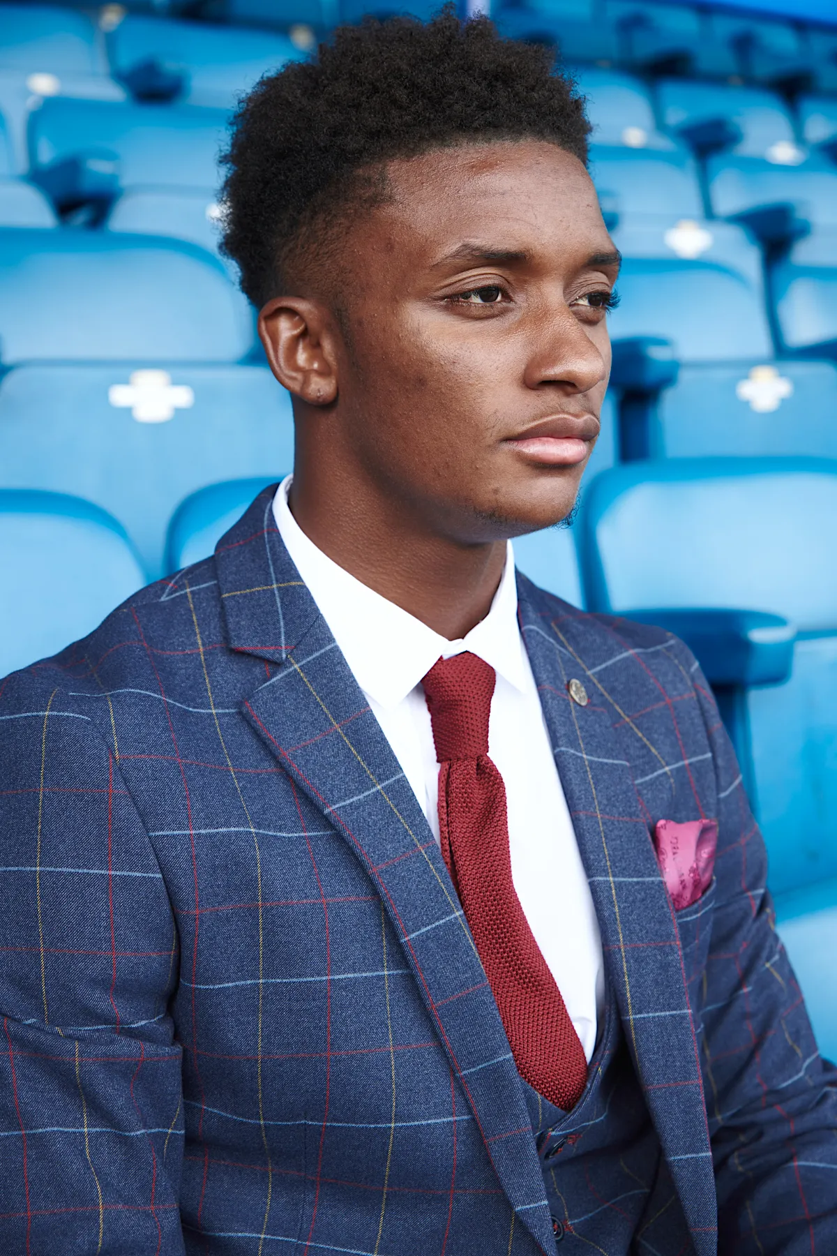 The Everton Collection | Demarai Gray in Drake Navy Suit