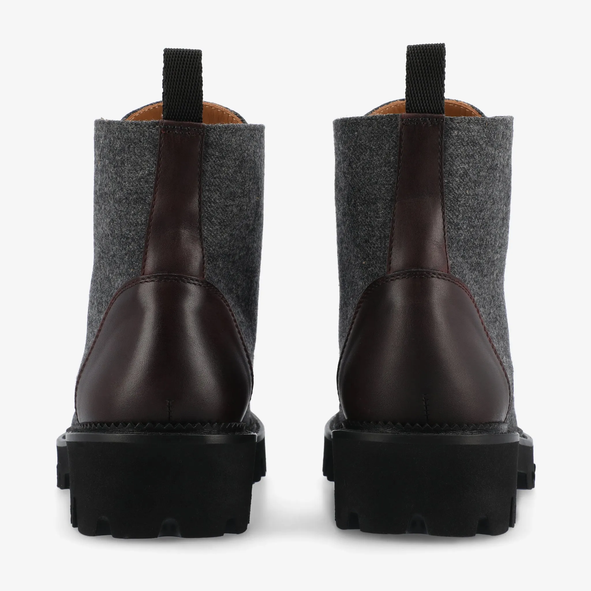 The Jill Boot in Grey/Oxblood (Last Chance, Final Sale)