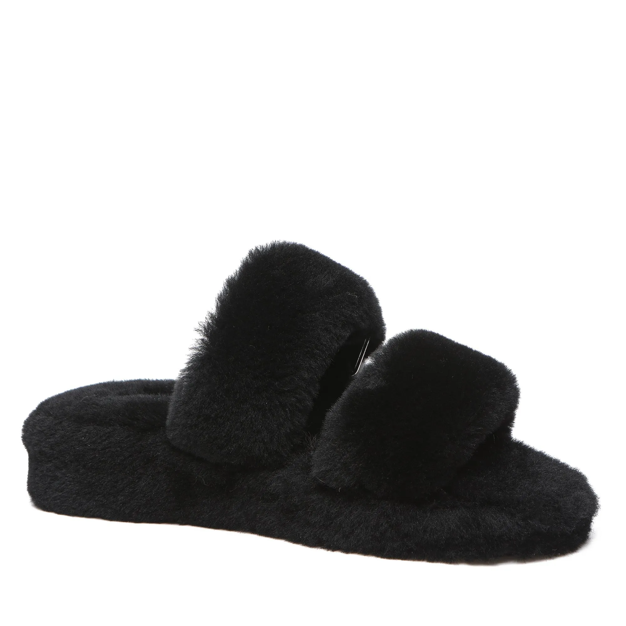 UGG Jamella Fluffy Platform Slides