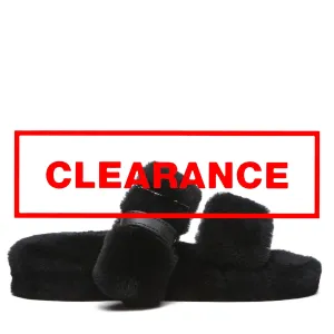 UGG Jamella Fluffy Platform Slides