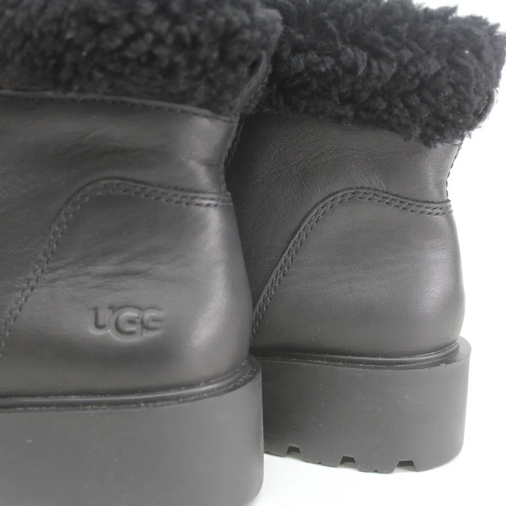 Ugg Womens Boots Czeriesa Casual Zip-Up Combat Ankle Leather - UK 6