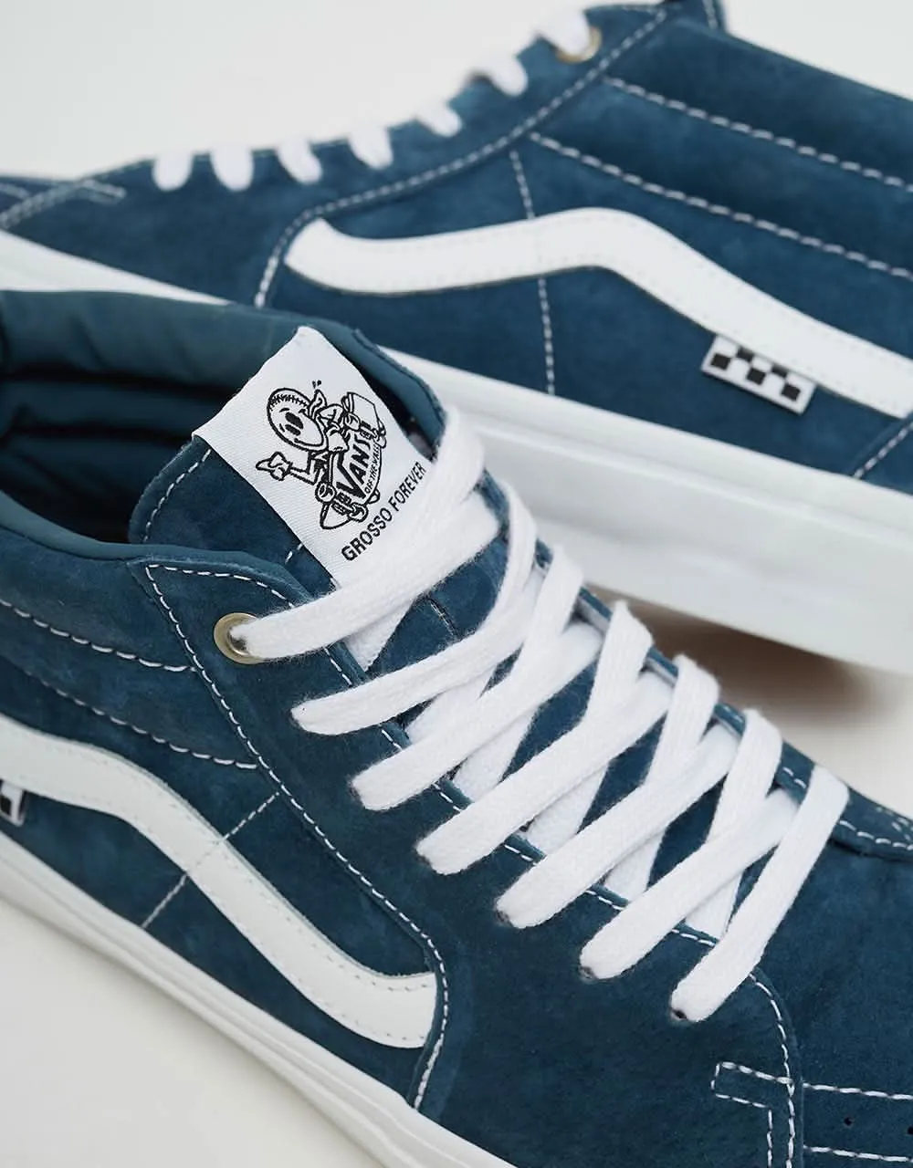 Vans Skate Grosso Mid Shoes - Blue/White