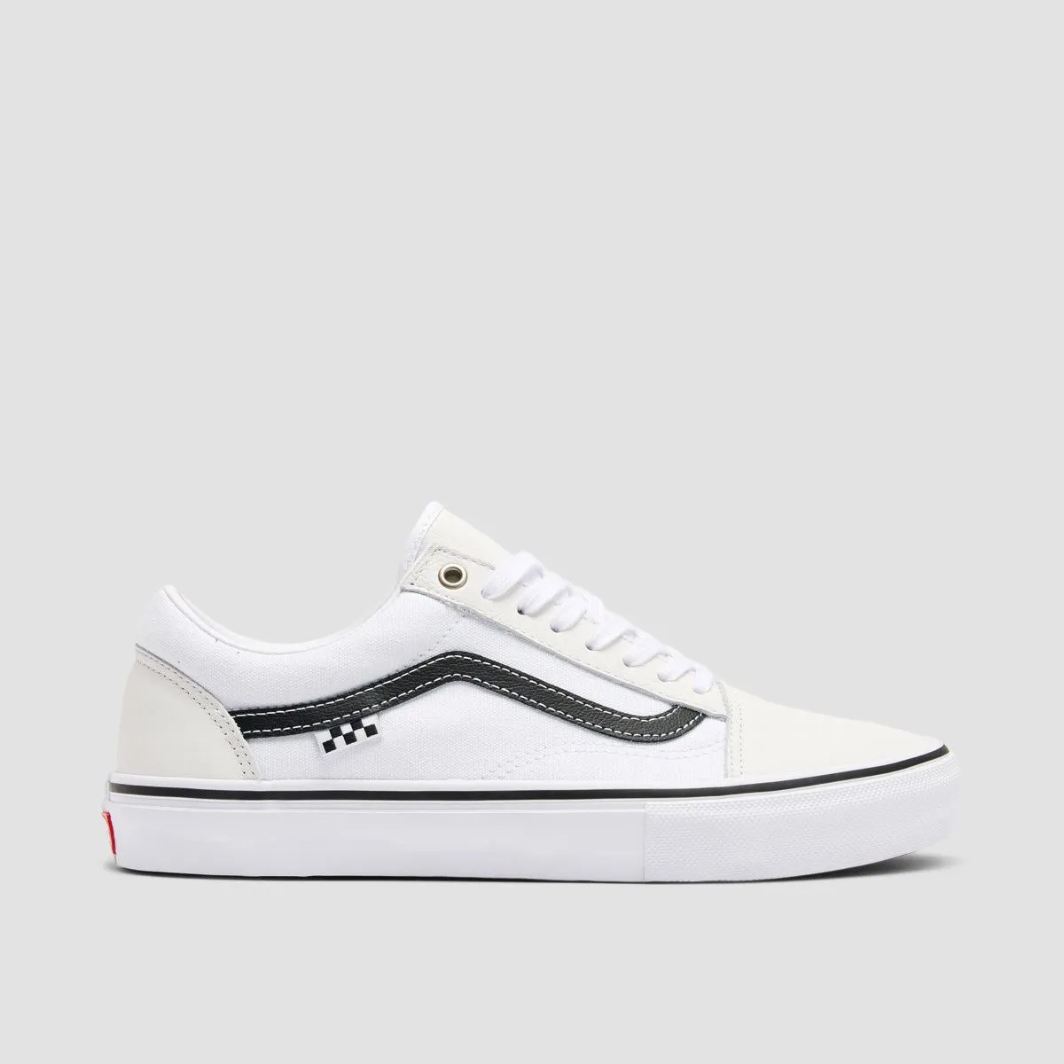 Vans Skate Old Skool Shoes - Leather White/White